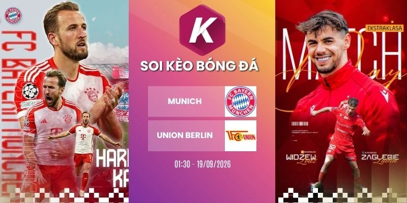 Tỷ lệ kèo Bayern Munich vs Union Berlin - Bundesliga, 19/09/2026